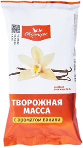 Изображение товара Масса творожная Свитлогорье с ароматом ванили 14% 180г