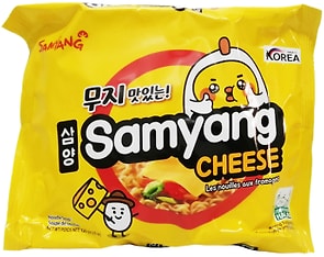 Изображение товара Лапша Samyang быстрого приготовления Cheese Ramen со вкусом сыра 120г