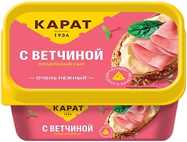 Изображение товара Сыр плавленый Карат с Ветчиной 45% 400г