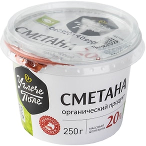 Изображение товара Сметана Углече Поле 20% 250г