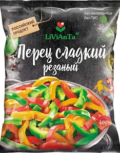 Изображение товара Перец Livianta сладкий резаный 400г