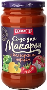 Изображение товара Соус Кухмастер для макарон с болгарским перцем 400г
