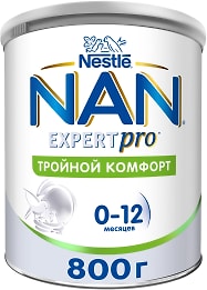 Изображение товара Смесь детская NAN Тройной комфорт с рождения 800г