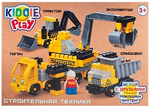 Изображение товара Конструктор KiddiePlay Тягач-Экскаватор-Самосвал-Трактор