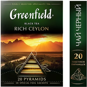 Изображение товара Чай черный Greenfield Rich Ceylon 20*2г