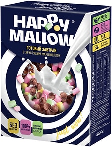 Изображение товара Шарики Happy Mallow Кукурузные с витаминами и железом 240г