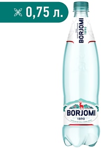 Изображение товара Вода Borjomi минеральная лечебно-столовая газированная 750мл