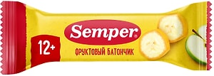 Изображение товара Фруктовый ломтик Semper Яблоко и банан 15г