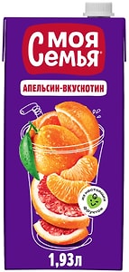 Изображение товара Напиток Моя Семья Апельсин-вкуснотин 1.93л