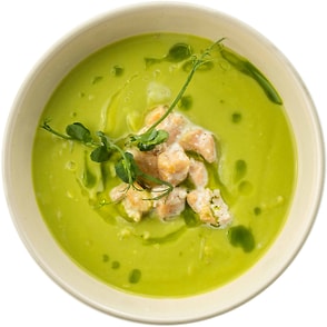 Изображение товара Крем-суп AlphaChef из горошка с копченым лососем 250г