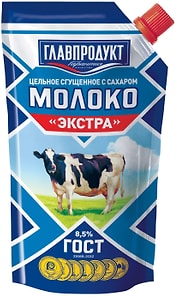Изображение товара Молоко сгущенное Главпродукт 8.5% 270г