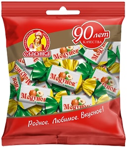 Изображение товара Конфеты Славянка Медунок с орехом 202г