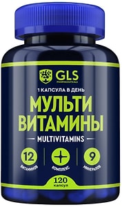 Изображение товара БАД GLS Pharmaceuticals Мультивитамины 12+9 420мг 120 капсул