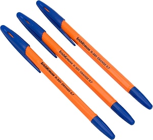 Изображение товара Ручка Erich Krause шариковая R-301 Orange 0.7мм 3шт