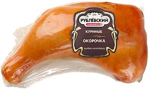 Изображение товара Окорочка куриные Рублевский варено-копченые 0.3-0.9кг