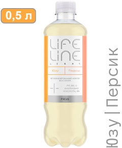 Изображение товара Напиток негазированный LifeLine Light Focus Персик-Юзу витаминизированный без сахара 500мл