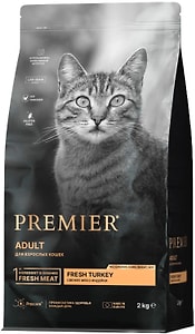 Изображение товара Сухой корм для кошек Premier Cat Turkey Adult Свежая индейка 2кг