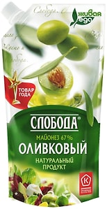 Изображение товара Майонез Слобода Оливковый 67% 200мл