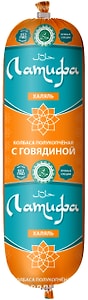Изображение товара Колбаса Латифа Мусульманская с говядиной полукопченая 400г