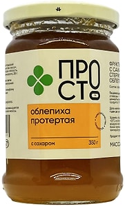 Изображение товара Облепиха ПРОСТО протертая с сахаром 350г