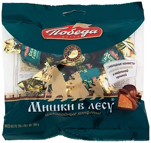 Изображение товара Конфеты Победа вкуса Мишки в лесу шоколадные 200г