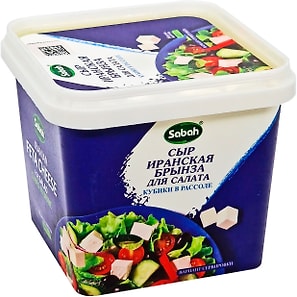 Изображение товара Сыр рассольный Sabah Иранская брынза для салата 40% 400г
