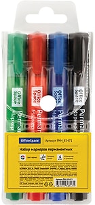 Изображение товара Набор маркеров OfficeSpace 3мм 4 цвета
