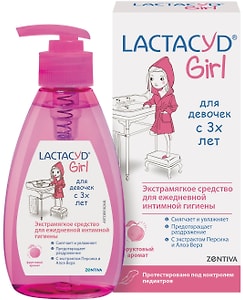 Изображение товара Средство для интимной гигиены Lactacyd Girl для девочек с 3-х лет 200мл