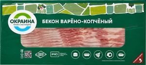 Изображение товара Бекон Окраина Венгерский копчено-вареный 200г