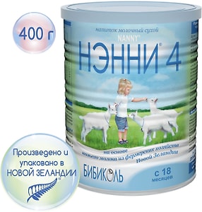 Изображение товара Смесь Нэнни 4 на основе козьего молока с 1.5 лет 400г