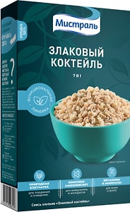 Изображение товара Смесь хлопьев Мистраль Злаковый коктейль 400г