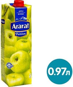 Изображение товара Сок Ararat Яблоко 970мл
