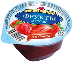 Изображение товара Желе Аппетиссимо Клубника 150г