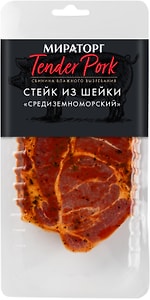 Изображение товара Стейк Мираторг свиной из шейки Средиземноморский Tender Pork 280г