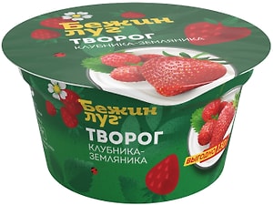 Изображение товара Творог Бежин Луг Клубника-Земляника 4.2% 130г