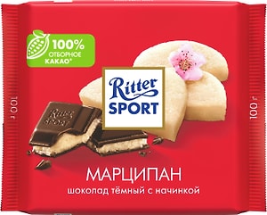 Изображение товара Шоколад Ritter Sport Темный Марципан 100г
