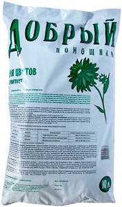 Изображение товара Грунт Добрый помощник для цветов-газонной травы 10л