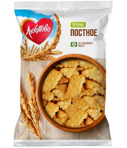Изображение товара Печенье Любятово Постное 300г