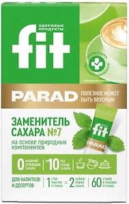 Изображение товара Заменитель сахара Fitparad №7 60шт