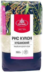 Изображение товара Рис Агро-Альянс Экстра Кубанский кулон 900г