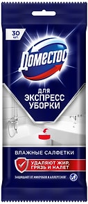 Изображение товара Салфетки влажные Доместос Антибактериальные для очищения поверхностей 30шт