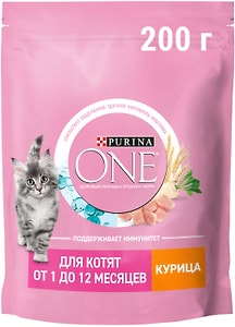 Изображение товара Сухой корм для котят Purina ONE с курицей 200г