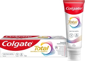 Изображение товара Зубная паста Colgate Total 12 Чистая мята с цинком и аргинином 75мл