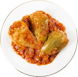 Изображение товара Перцы фаршированные У Палыча мясом и рисом 500г