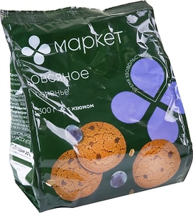 Изображение товара Печенье Маркет овсяное с изюмом 300г