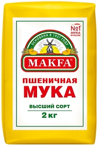 Изображение товара Мука Makfa Пшеничная высший сорт 2кг
