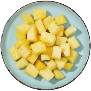 Изображение товара Ананас Оранжевая марка резанный кусочками 300г
