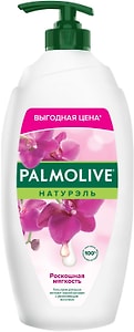 Изображение товара Гель-крем для душа Palmolive Натурэль Роскошная мягкость Черная Орхидея с увлажняющим молочком 750мл