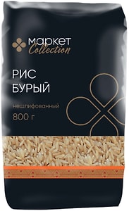 Изображение товара Рис Market Collection бурый нешлифованный 800г