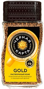 Изображение товара Кофе растворимый Черная Карта Gold 95г